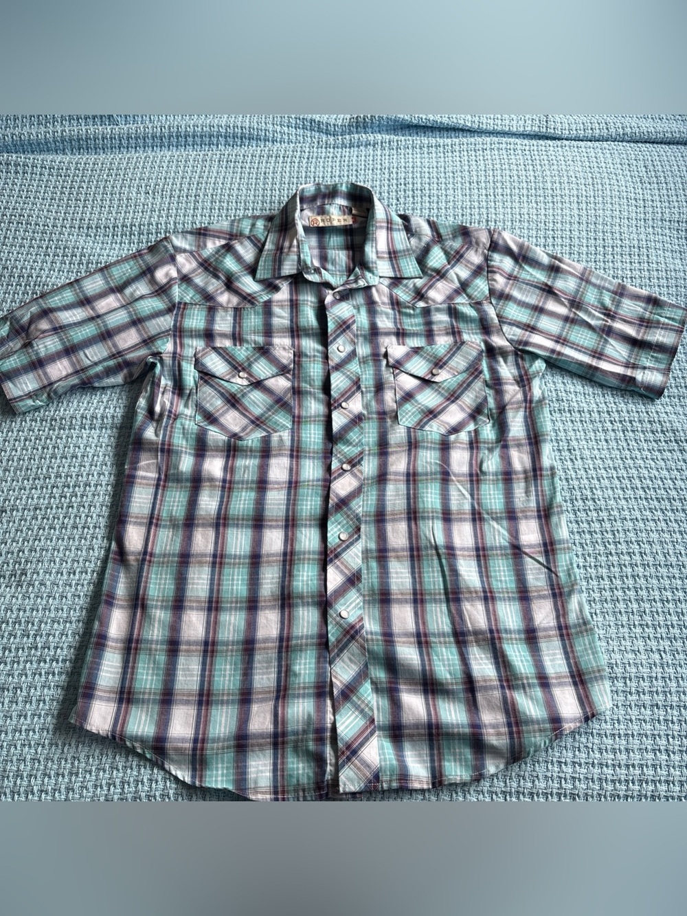 Roper Plaid Short-Sleeve Button-Down Plaid Medium